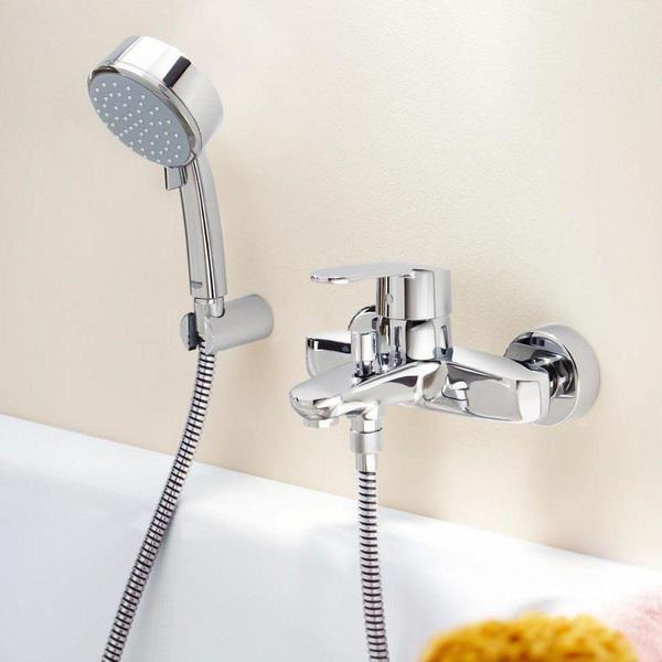 Grohe Europlus Single Lever Bath Shower Mixer with Handshower Set